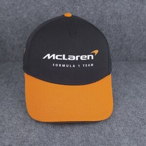 McLaren F1 Hat Cap Mens One Size Snap Back Black Racing Team Webex Promo Trucker